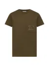 Max Mara Papaia Logo-embroidered T-shirt In Green