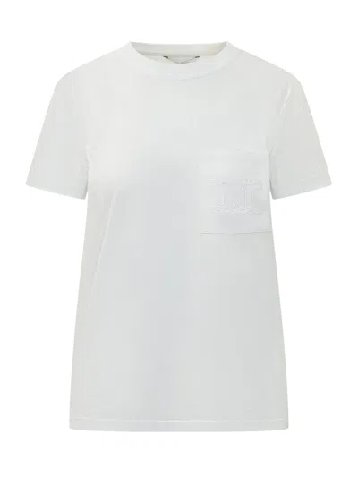Max Mara Papaia Pocket T-shirt In White