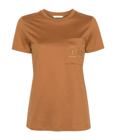 Max Mara Papaia T-shirt In Brown