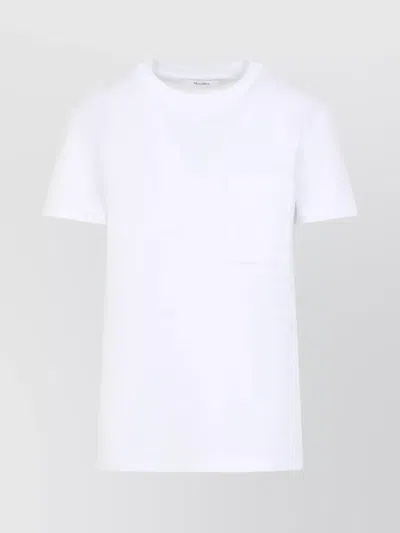 Max Mara Papaia T-shirt Embroidered Detail In White