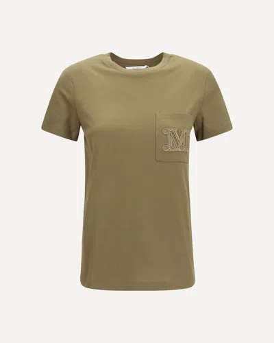 Max Mara Papaia T-shirt In Khaki