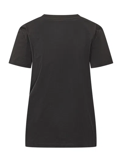 Max Mara Papaia T-shirt With Pocket Detail In Nero