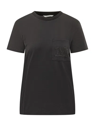 Max Mara Papaia T-shirt With Pocket Detail In Multi