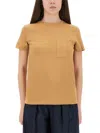 Max Mara "papaya" T-shirt In Brown