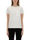 Max Mara "papaya" T-shirt In White