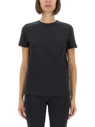 Max Mara Papaya Tshirt In Black