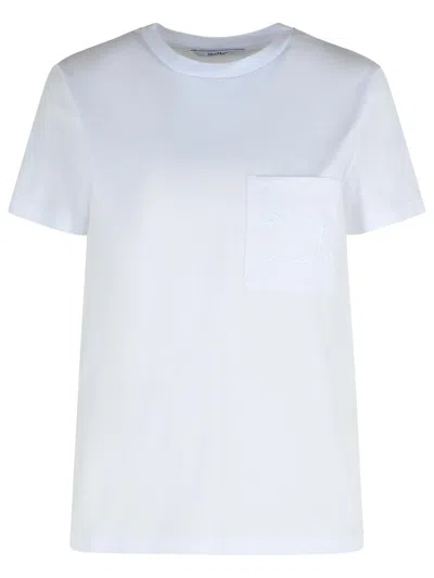 Max Mara Papaya White Cotton Jersey T-shirt