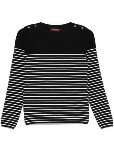 Max Mara Papilla Top In 蓝色