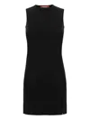 Max Mara Black Viscose Blend Dress In 黑色
