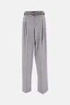 Max Mara Dark Grey Paride Solid Pants In Gray