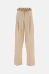 Max Mara Beige Paride Solid Pants In Neutral