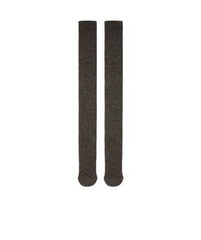 Max Mara Parisian Cashmere Socks In Brown