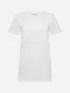 Max Mara Short Sleeve Crew Neck Top In Multi