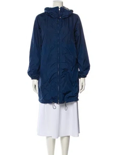 Pre-owned Max Mara Parka In Blue