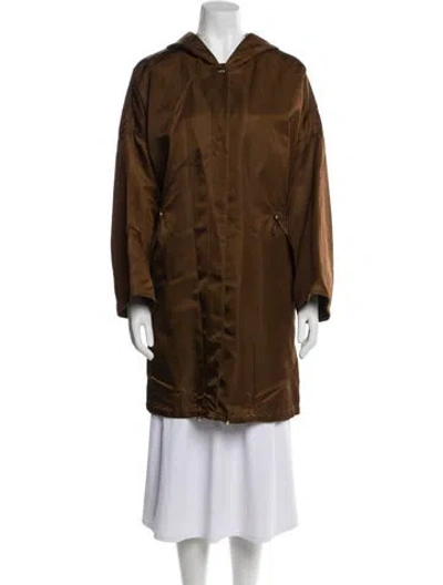 Pre-owned Max Mara Parka In Brown