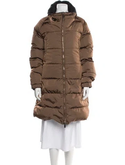 Pre-owned Max Mara Parka In Brown