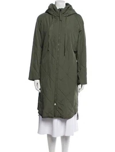 Pre-owned Max Mara Parka In Green