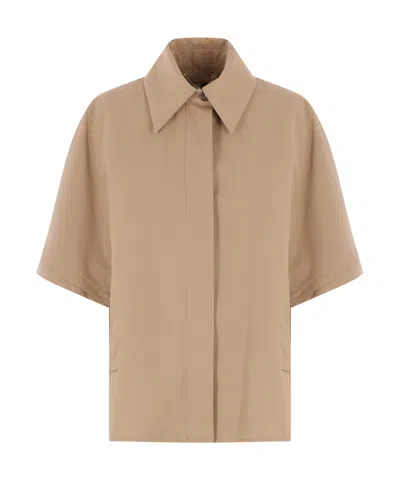 Max Mara Parole Cape In Nude