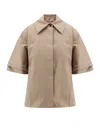 Max Mara Parole Jacket With Viscose Padded Lining In Beige