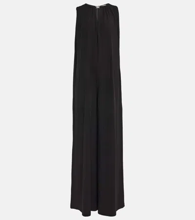 Max Mara Pascia Wide-leg Jumpsuit In Nero