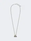 Max Mara Pasticcino Bag-pendant Necklace In Metallic