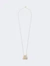 Max Mara Pasticcino Bag-pendant Necklace In Gold