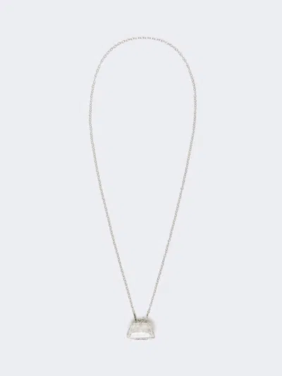 Max Mara Pasticcino Bag-pendant Necklace In Transparent