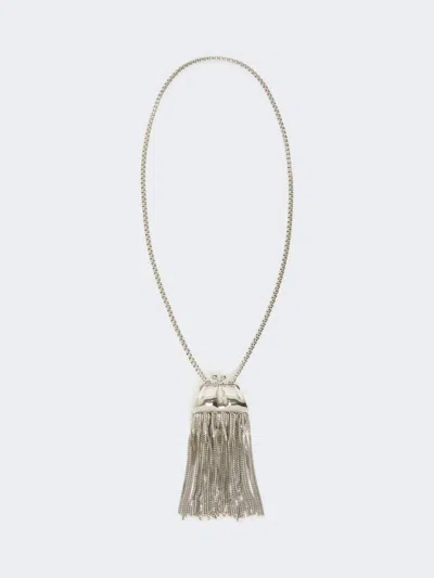 Max Mara Pasticcino Charm-adorned Crew-neck Necklace In Metallic