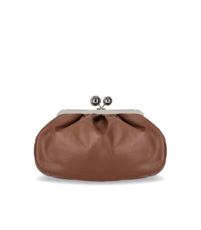 Max Mara Pasticcino Cubico Medium Light Brown Clutch Bag
