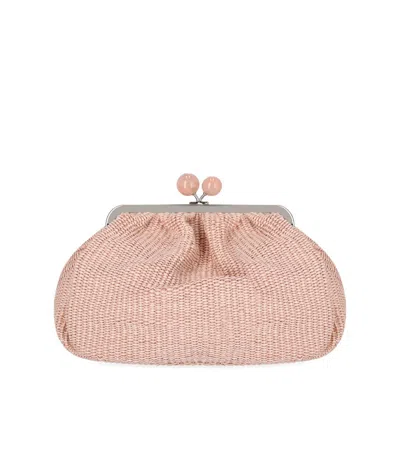 Max Mara Pasticcino Fortuna Medium Pink Clutch