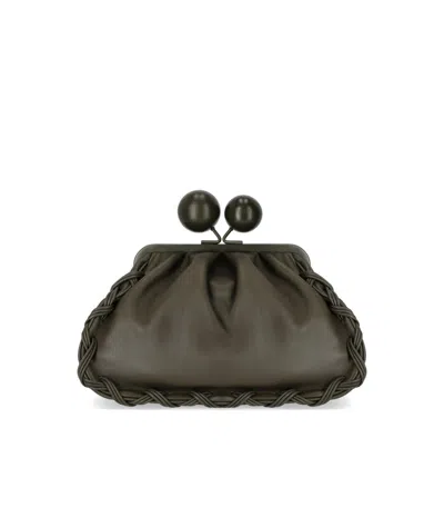 Max Mara Pasticcino Lecito Medium Khaki Green Clutch