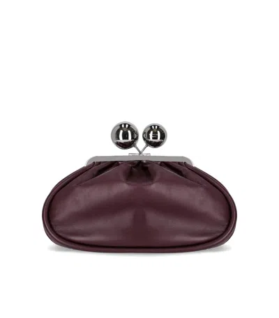 Max Mara Pasticcino Milvanew Medium Burgundy Clutch