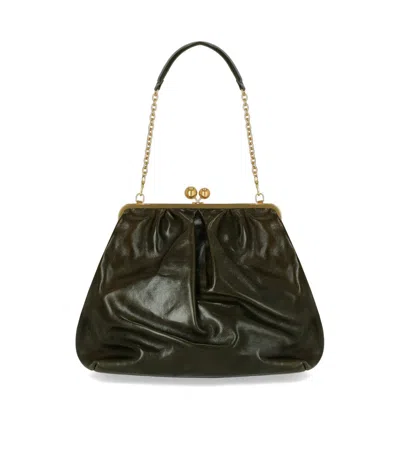 Max Mara Pasticcino Mirte Green Clutch Bag