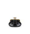 Max Mara Pasticcino Navetta Small Black Clutch In Black