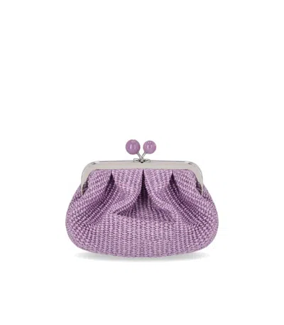 Max Mara Pasticcino Palmas Small Lilac Clutch In Purple