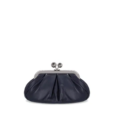 Max Mara Pasticcino Prati Small Blue Clutch