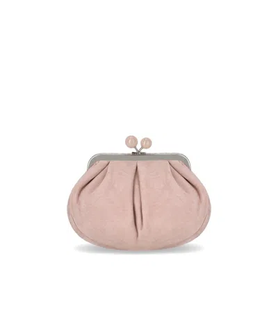 Max Mara Pasticcino Valois Small Pink Clutch