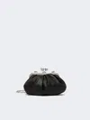 Max Mara Small Sheepskin Pasticcino Bag In Black
