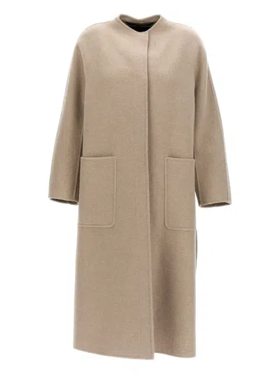 MAX MARA PATCH-POCKET CASHMERE COAT