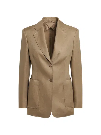 Max Mara Volonta Single-breasted Buttoned Blazer In Nude