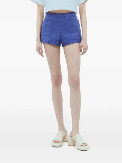 Max Mara Patch-pocket Shorts In Blue