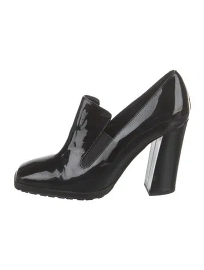 Pre-owned Max Mara Patent Leather Pumps In Green