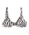 Max Mara Pattern Nylon Swimming Bra In Multi