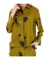 Max Mara Pattern-printed Long-sleeved Shirt In Green