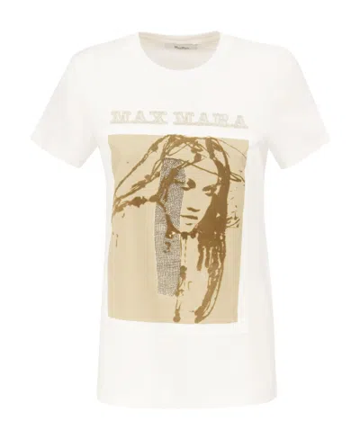 Max Mara Pattern Printed T-shirt In White