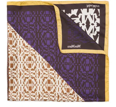 Max Mara Pattern Scarf In Black