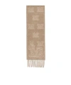 Max Mara Embroidered Cashmere Scarf In Nude