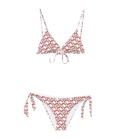 Max Mara Patterned Bikini Set In Multi