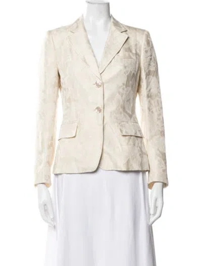 Pre-owned Max Mara Patterned Blazer In Neutrals