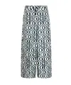 Max Mara Patterned Casual Pants In Blue